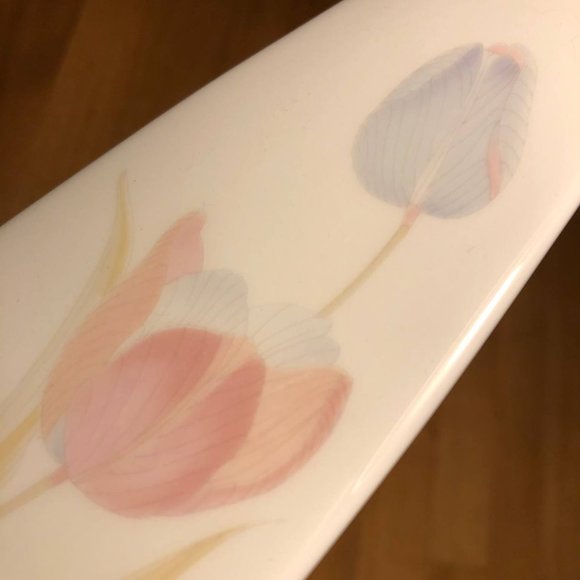 Mikasa Flowers Pie Cake Server Serving Knife Spatula Bone China Japan - Picture 3 of 5